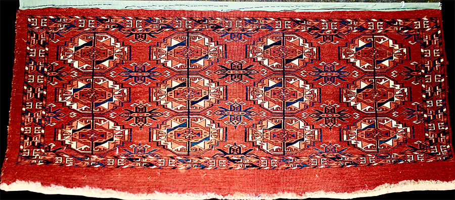 12-Gül Ahal Téké Türkmen Tor:ba, back 12-Gül Ahal Téké Türkmen Tor:ba, back